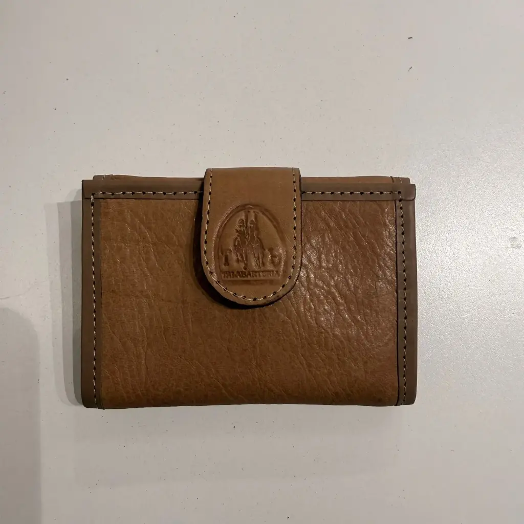 BILLETERA TRIPLE DAMA CUERO MAIZ (110)