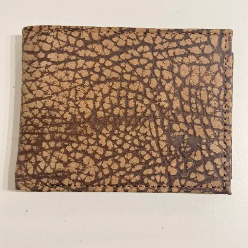 [BIL-011J] BILLETERA CUERO 1 VOLANTE JASPEADA (8142)