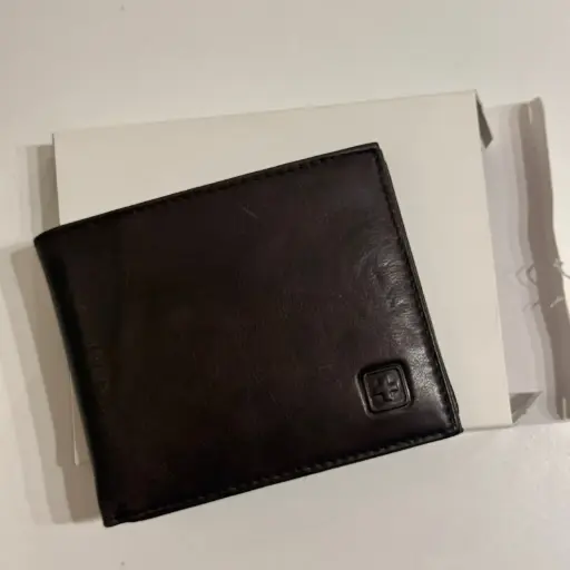 [BIL-013M] BILLETERA CUERO MARCA SWISSWIN (18)