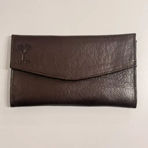 [BIL-010BR] FICHERO DOBLE CUERO BRIDGE (8125)